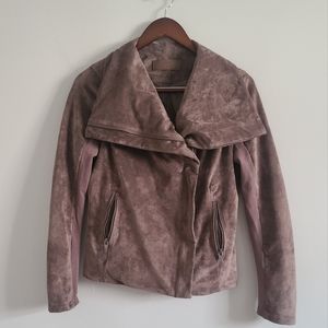 SL8 suede moto jacket